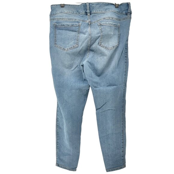 Torrid Jeggings Womens 18R Denim Light Wash Stretch Cotton Blend Mid Rise Skinny - Picture 9 of 10